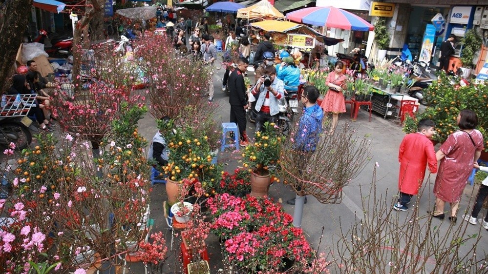 Hà Nội tổ chức 83 chợ hoa Xuân phục vụ Tết Nguyên đán Giáp Thìn